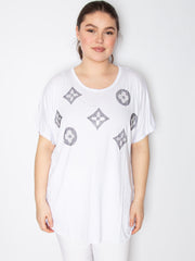 T-shirt med bling motiver på front - ITFEB25 by Livia