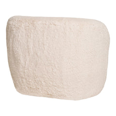 Setubal loungestol i imiteret pels off-white by House Nordic