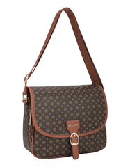 Mønstret taske med bæltelukning 26x10x22 by Krone 1