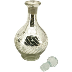 Dekorativ flaske karaffel – Sølv 9x9x21,5 cm Elegant pyntegenstand i glas by Exner