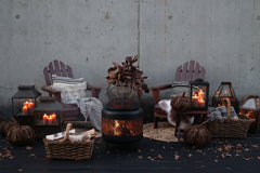 Lanterne m. mønster, H53/L34/B34 cm antique messing by Chic Antique