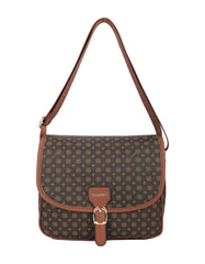 Mønstret taske med bæltelukning 26x10x22 by Krone 1