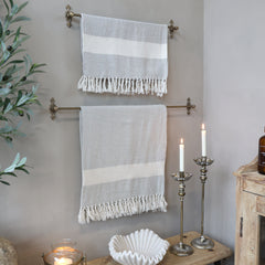 Knagerække, H10/L60 cm antique messing by Chic Antique