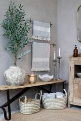 Knagerække, H10/L60 cm antique messing by Chic Antique