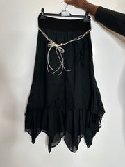 Nederdel med blonder asymmetrisk - ITJULI25 by M8