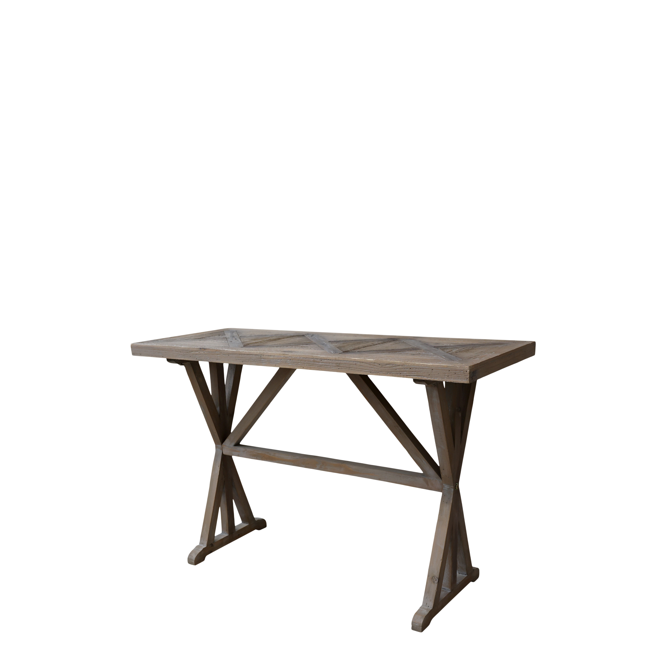 Fransk Bord i genbrugstræ 77x117x46cm natur by Chic Antique