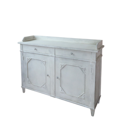 Skænk m. 2 låger og 2 skuffer 112x153x51,5 cm antique creme by Chic Antique