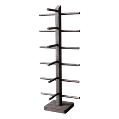 Display til briller m. 6 holdere, H42/L17/B14 cm mørk natur by Chic Antique