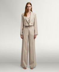 Access Fashion Viddebukser med glitterstriber by Access Fashion