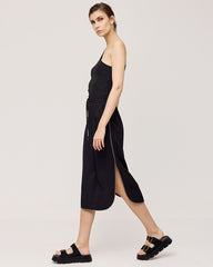 Access Fashion Nederdel med slids og metallic kant by Access Fashion