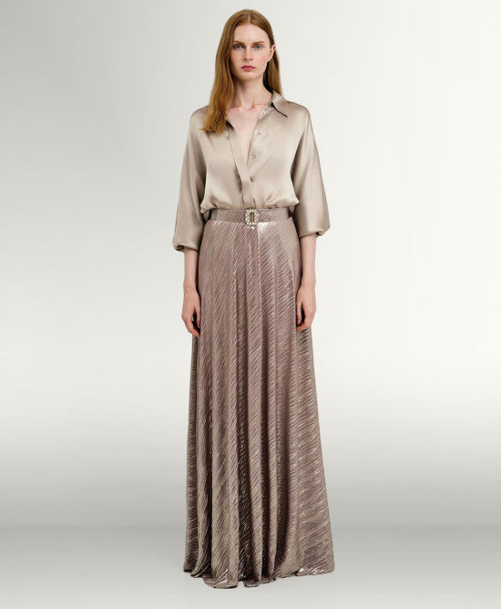 Access Fashion Satin skjorte by Access Fashion