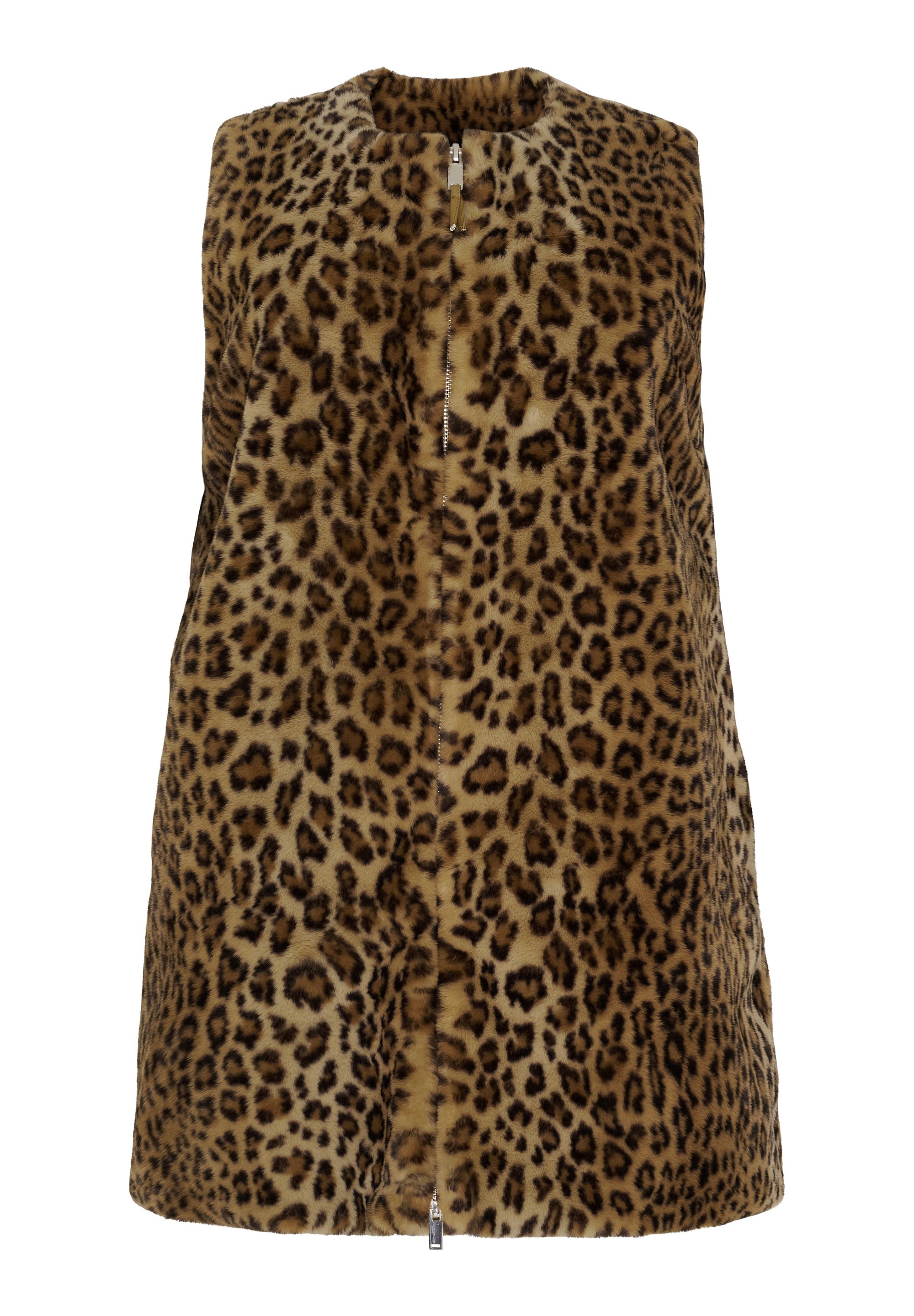 No 1. By Ox Leopardvest i imiteret pels by No. 1 By Ox