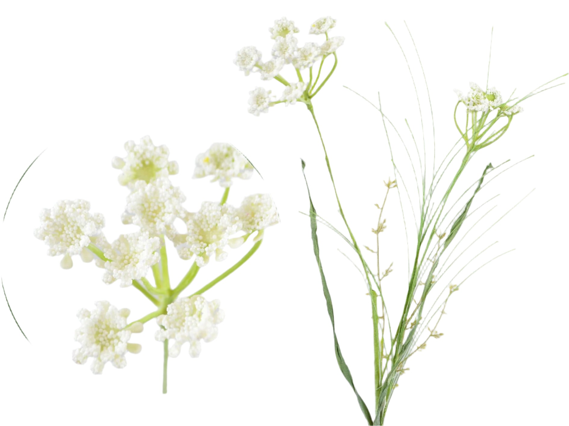 Blomstergren 68 cm Hvid (Kunstig) by Deko Florale