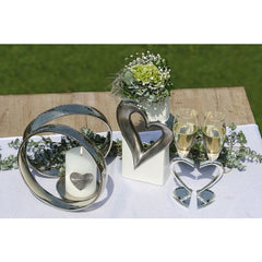 2 sæt champagne glas, hjerte 26 x Ø5 cm by GILDE