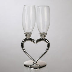 2 sæt champagne glas, hjerte 26 x Ø5 cm by GILDE