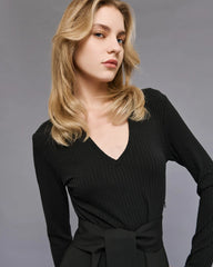 Access Kjole med stofkombination by Access Fashion