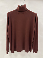 Rullekravebluse, Langærmet - Brystmål 120cm