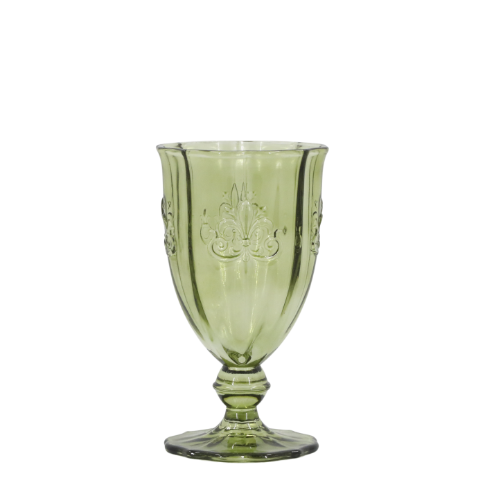 Saint-Émilion Vinglas med mønster Oliven (H16/Ø9 cm) by Chic Antique