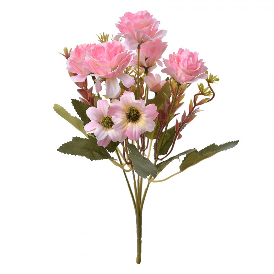 Artificial Flower 29 cm Pink Plastic by C&E