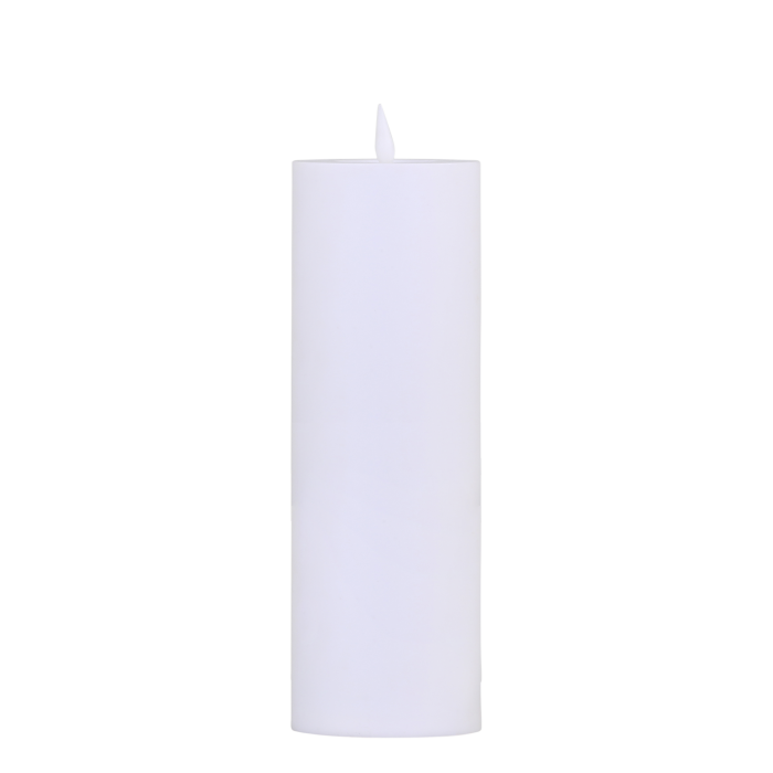 Bloklys LED til udendørs 30x10 cm hvid by Chic Antique