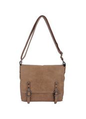 Crossbody taske med bæltelukning 30x10x28 by Krone 1