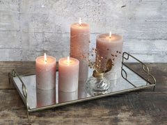 Spejlfad med håndtag 8x47,5x25 cm Antique messing by Chic Antique