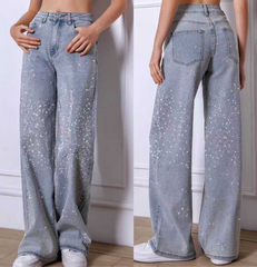 Jeans med vidde og bling - ITFEB25