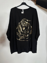 Bluse med guld rose - ITJULI25 by G9