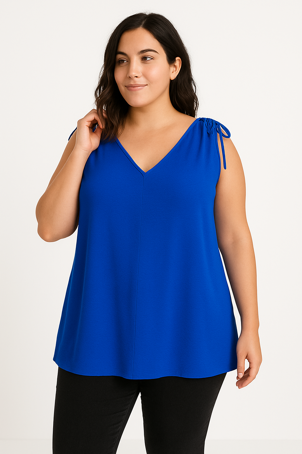 Top med bindebånd - Brystmål 130cm - Viskose Polyester by B.YI