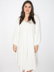 A-shape kjole med lange ærmer - Brystmål 140cm - Viskose Polyester Elastan by Xd