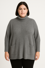 Oversize rullekrave med fine front lommer by Krone 1