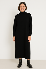 Strik kjole med turtleneck by Krone 1