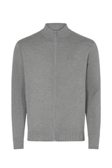 Herre strikcardigan med lynlås - Ingen returret - ITNOV24 by Krone 1