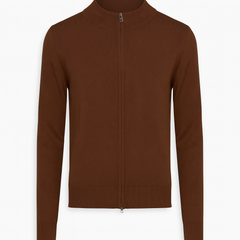 Herre strikcardigan med lynlås - Ingen returret - ITNOV24 by Krone 1