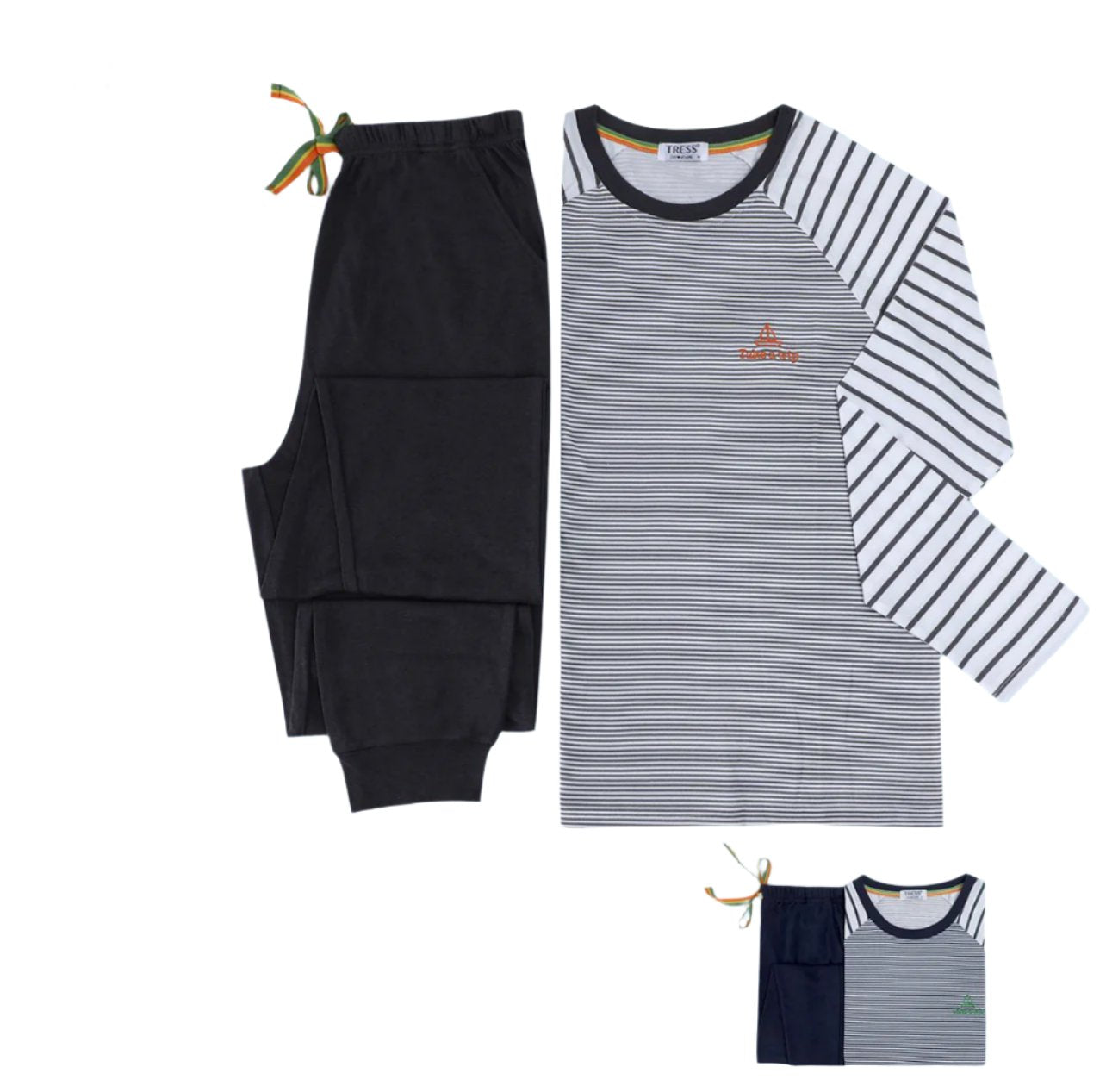 Herre pyjamas med striber - Tilfældig - Ingen returret - ITNOV24 by Krone 1