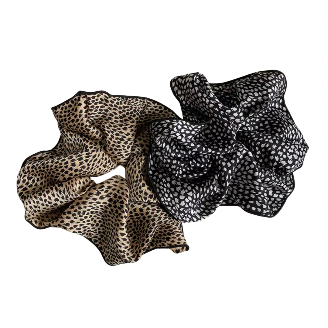 Satinvævet Scrunchie m. Sort kant - Ingen Returret - ITNOV24 - Tilfældig by Krone 1