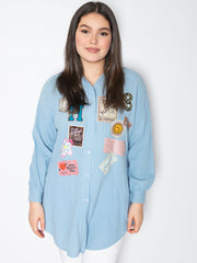 Skjorte med patches - ITFEB25