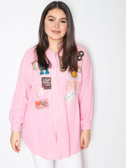 Skjorte med patches - ITFEB25