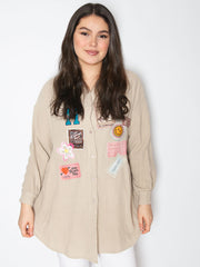 Skjorte med patches - ITFEB25