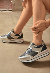 Sneakers med glitter og plateau - ITSEP24 by Krone 1