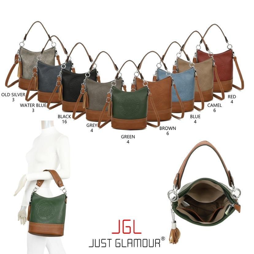 Bucket taske med tryk 24x17x29 by Krone 1