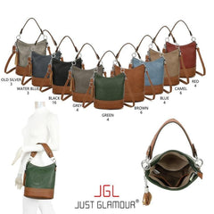 Bucket taske med tryk 24x17x29 by Krone 1