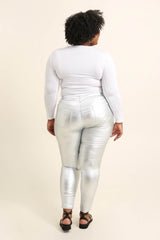 Coated bukser metallic by Krone 1