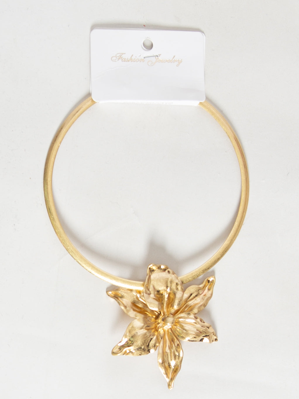 Rund halskæde med blomst - ITFEB25 by Lulu Bijoux