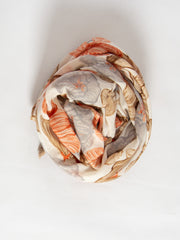 Blomster tørklæde med frynser - ITFEB25 by Mei Moo