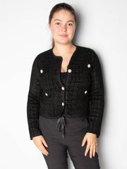 Strikjakke med perleknapper - ITSEP24 by Krone 1