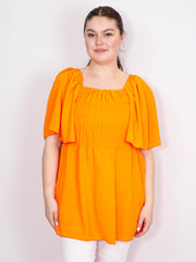 Smock bluse med vidde ærme - Brystmål 130cm by Krone 1