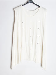 Oversize top med bling bling på front - Ingen returret - ITNOV24 by Krone 1