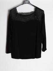 langærmet top med blonde foroven - Ingen returret by Krone 1