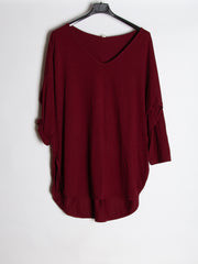 Langærmet top med v-hals Ingen returret - 130cm by Krone 1